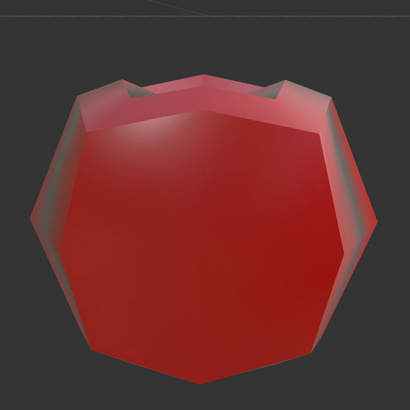 My first C4D attempt. To make modeling easier, I changed the sphere to a hexahedron so I could use features like extrusion more intuitively.