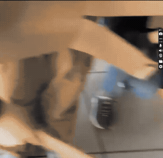 Of course, during the cooking process, users may inevitably make mistakes. For example, in this bodystorming scenario, the user accidentally spills food, but a smart vacuum robot promptly cleans the kitchen. The robot is placed in a corner area so that it does not interfere with the user’s movement path.