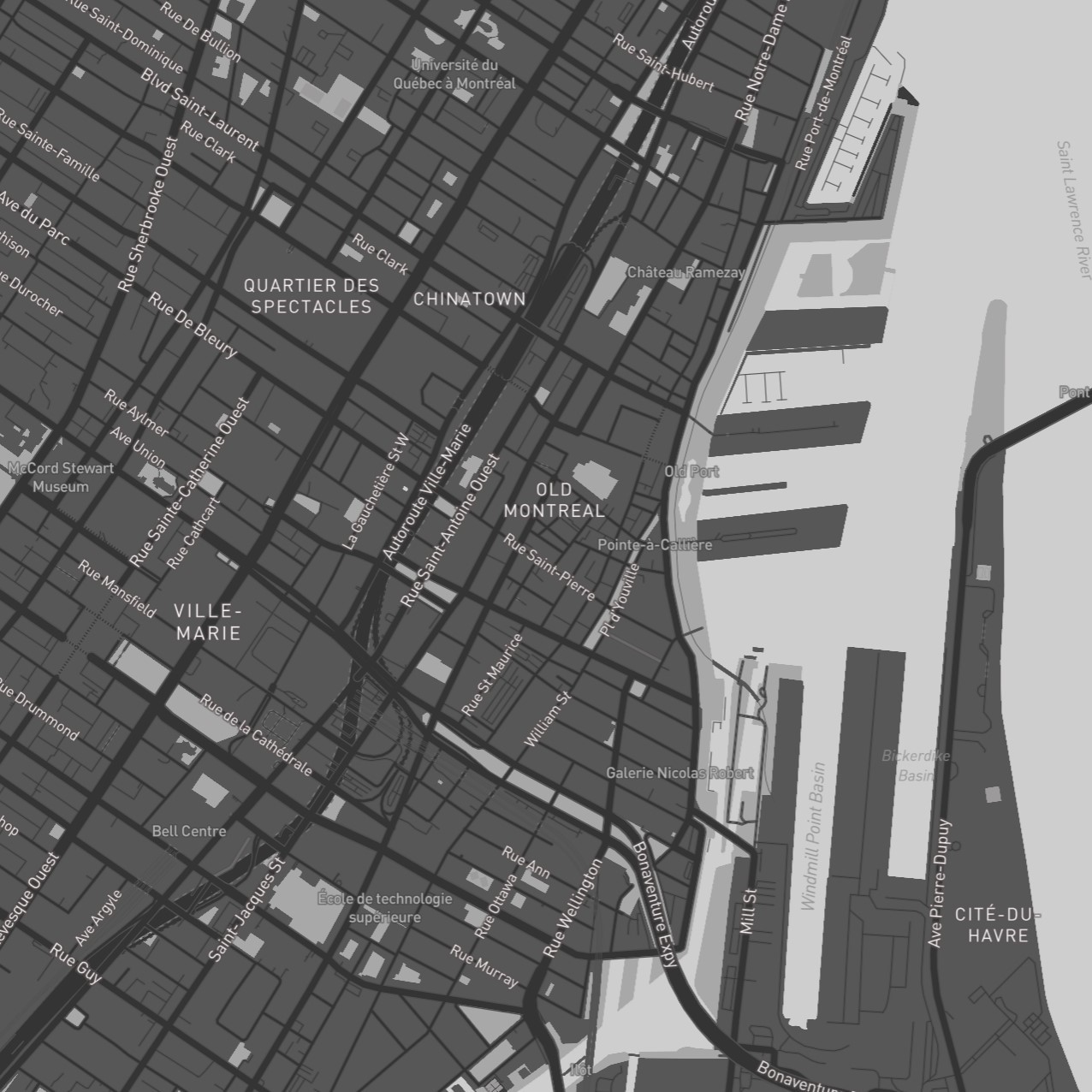 After so many attempts, I wanted to try to see what I would come up with if I just gave Mapbox a simple black and white. And I'm very happy with this final result, it's very minimalistic, practical and suitable for use in a wide range of scenarios.